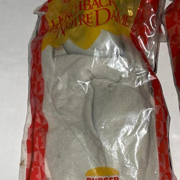 1996 set of4 BURGER KING HUNCHBACK OF NOTRE DAME plush figures New in package - Picture 6 of 12